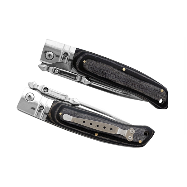 Set de doua bricege DEPOX®, lamă oțel inoxidabil 420, mâner lemn și metal, 23.5 cm [8]
