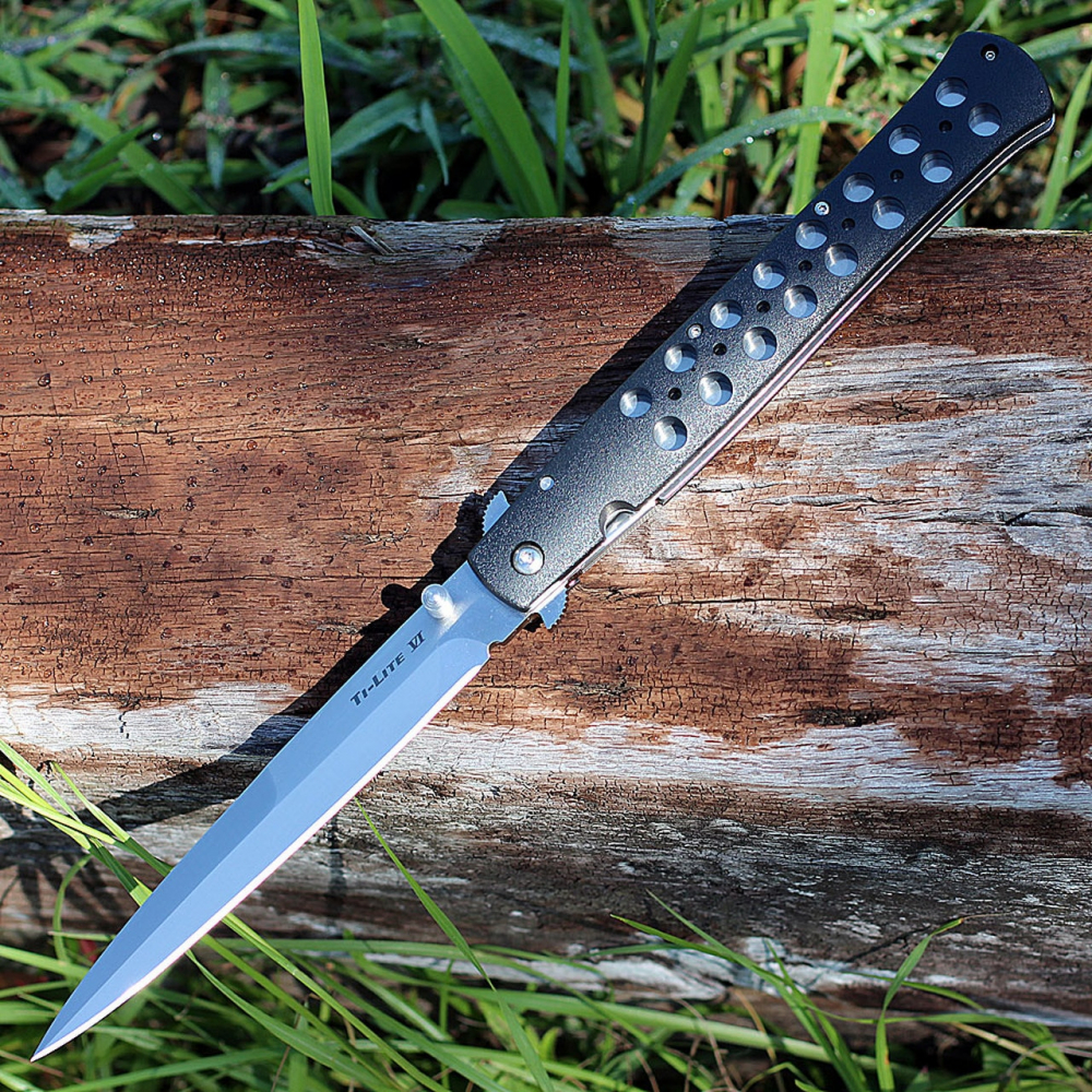 Briceag Ti-Lite Cold Steel lama stilet, ,IdeallStore®, prindere curea, 33 cm, argintiu [4]