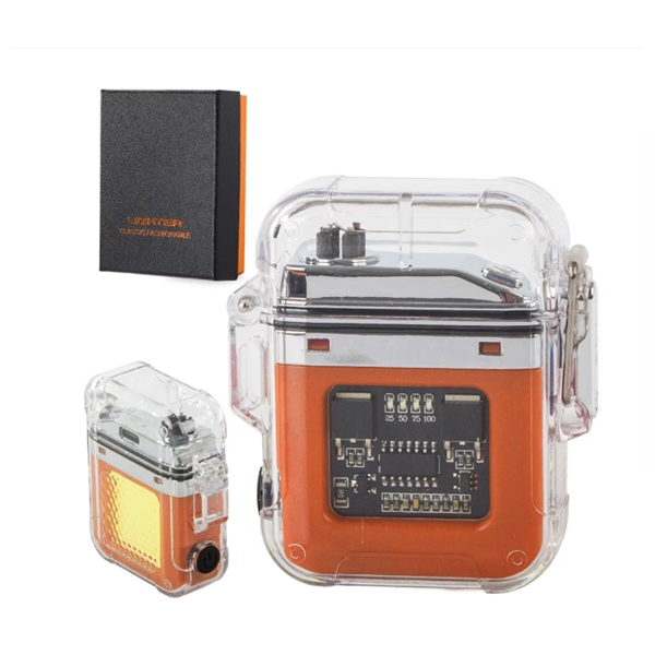 Bricheta cu plasma si lanterna LED DEPOX®, portabila, waterproof, 6x5,5x2cm [2]