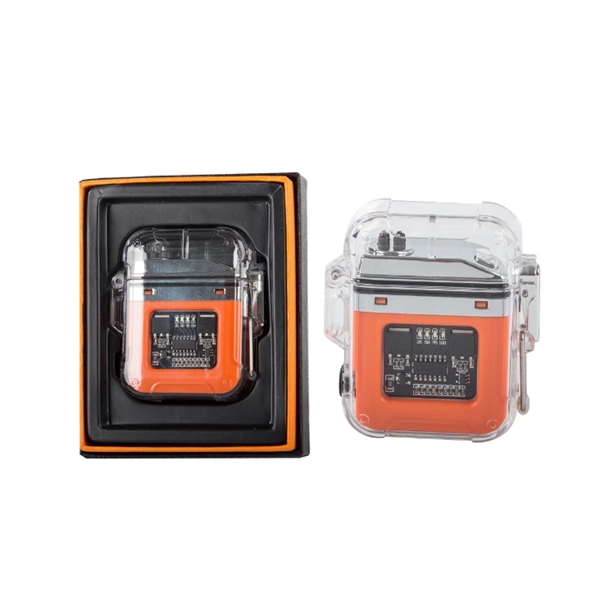 Bricheta cu plasma si lanterna LED DEPOX®, portabila, waterproof, 6x5,5x2cm [6]