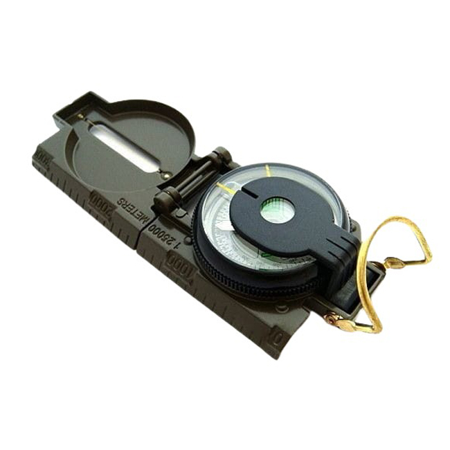 Busola metalica IdeallStore®, World Seeker, 17 cm, lupa inclusa, verde [4]