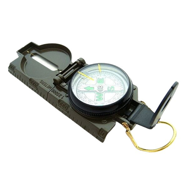 Busola metalica IdeallStore®, World Seeker, 17 cm, lupa inclusa, verde [3]