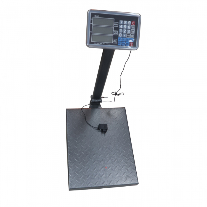 Cantar cu platforma IdeallStore®, brat rabatabil, display LCD, 350 kg, metalic, albastru [6]