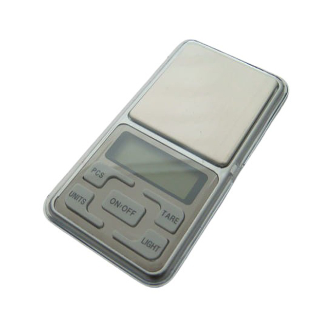 Cantar digital de buzunar IdeallStore®, True Weight, afisaj LCD, protectie plastic, 12 cm, 200g maxim, argintiuv [4]