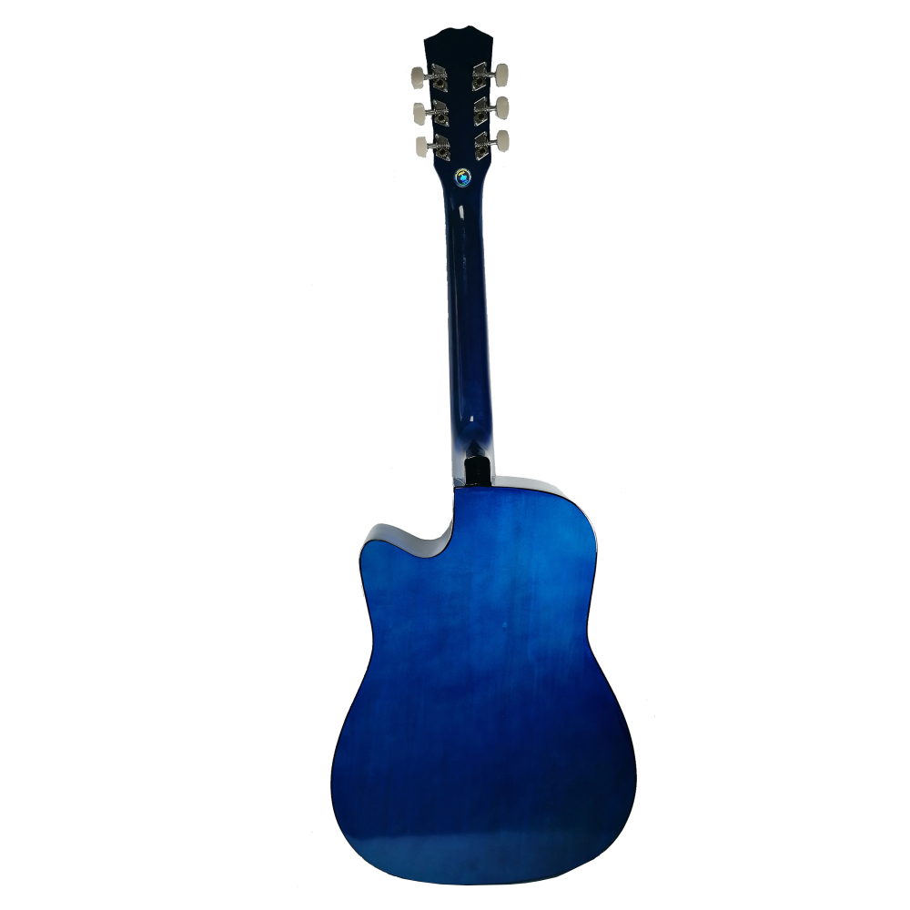 Chitara clasa din lemn 95 cm IdeallStore®, Cutaway Blue Club, set corzi incluse [3]