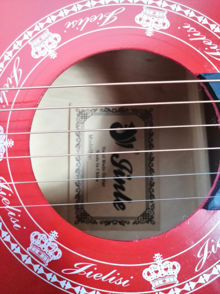 Chitara clasica din lemn 95 cm, Cutaway Country Red [5]