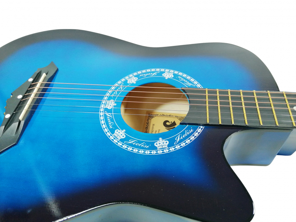 Chitara clasica din lemn 95 cm, Cutaway Country Blue [4]