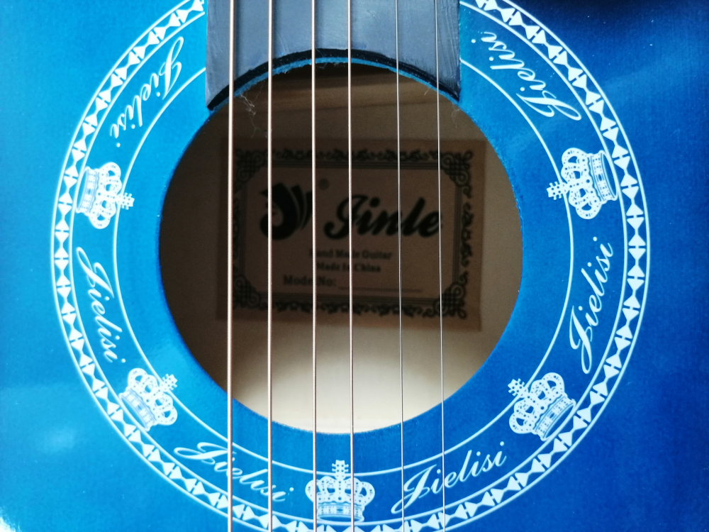 Chitara clasica din lemn 95 cm, Cutaway Country Blue [5]