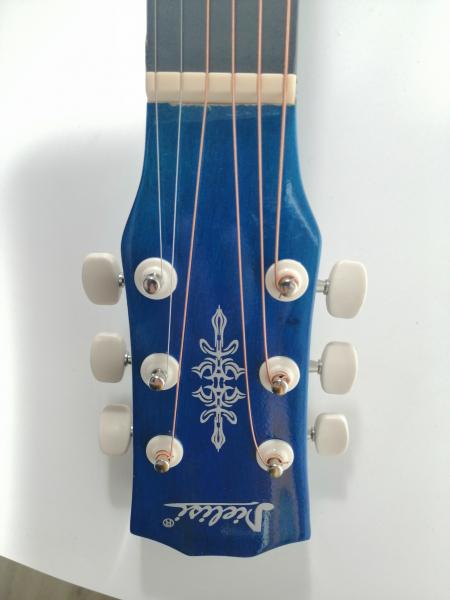 Chitara clasica din lemn 95 cm, Deluxe Edition, Cutaway Country Blue [4]