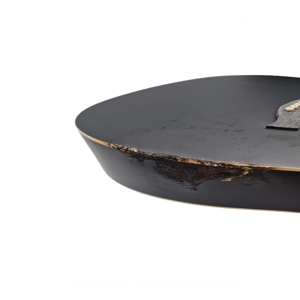Chitara clasica din lemn IdeallStore®, Decor, 104 cm, negru [2]