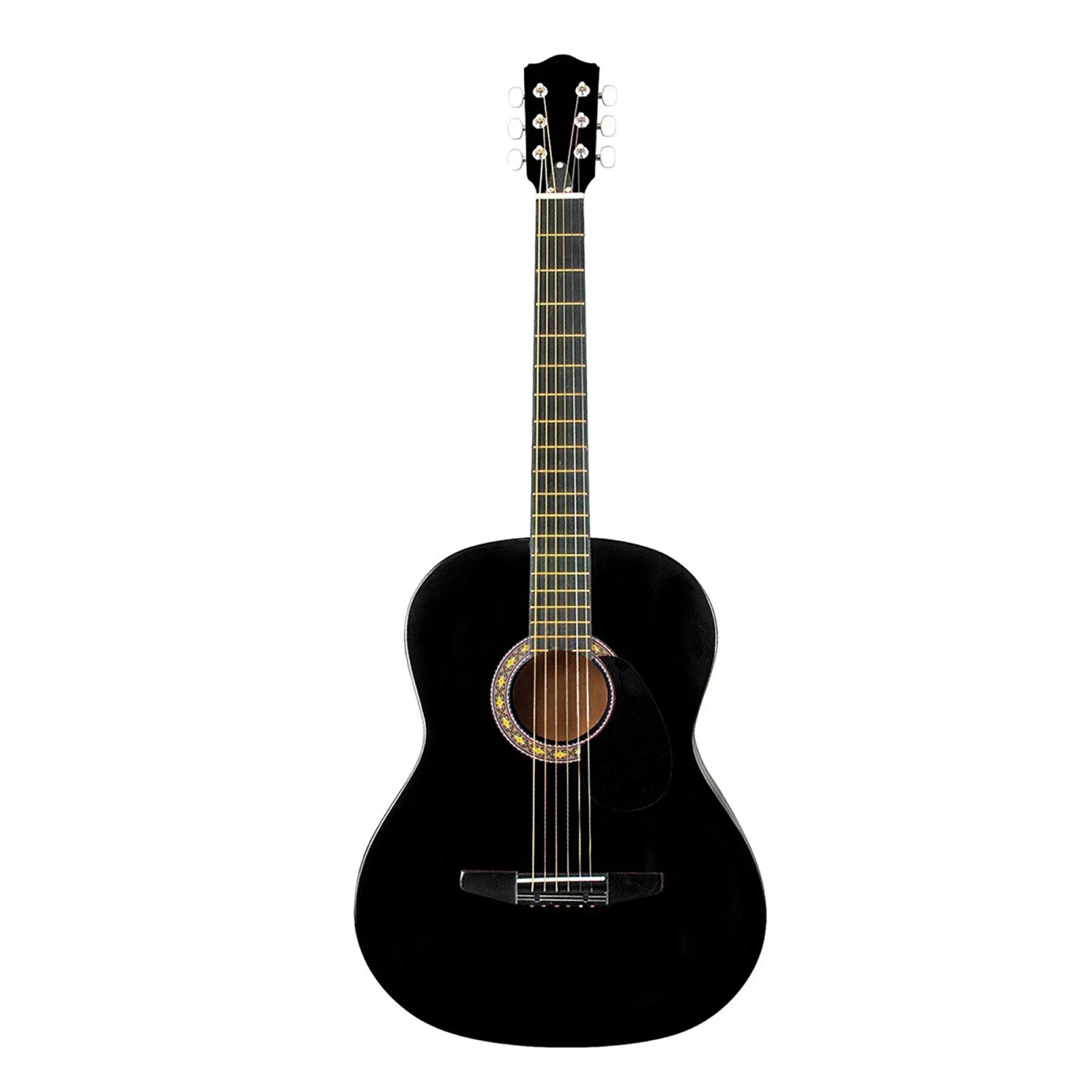Chitara clasica din lemn IdeallStore®,set de corzi incluse, 95 cm, Clasic Black [2]