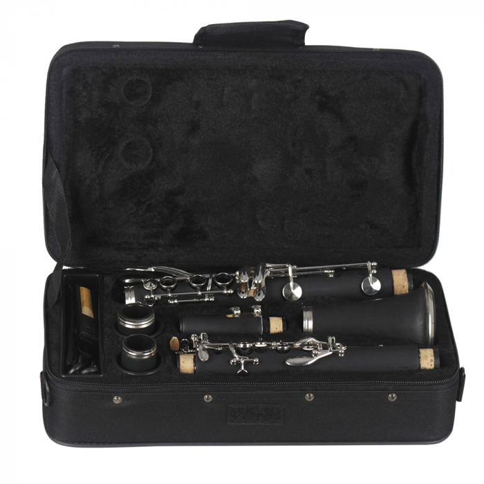 Clarinet IdeallStore®, Musical Virtue, 17 clape, 67 cm, negru, geanta inclusa [13]