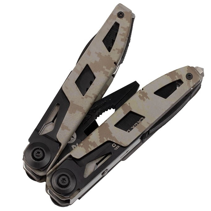 Cleste multifunctional IdeallStore®, Outdoor Specialist, otel inoxidabil, 16 functii, 21.5 cm, bej, husa inclusa [9]