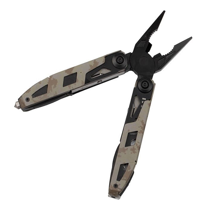 Cleste multifunctional IdeallStore®, Outdoor Specialist, otel inoxidabil, 16 functii, 21.5 cm, bej, husa inclusa [2]