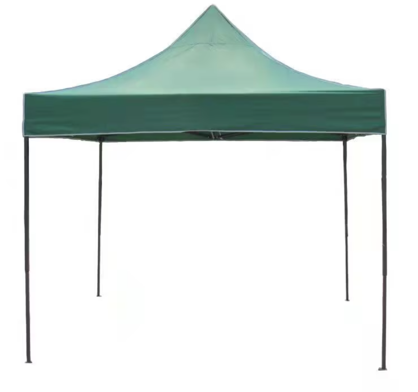 Cort pavilion pliabil, 3x3 m, cadru metal cu panza impermeabila pentru Curte, Gradina, Evenimente, Verde [1]