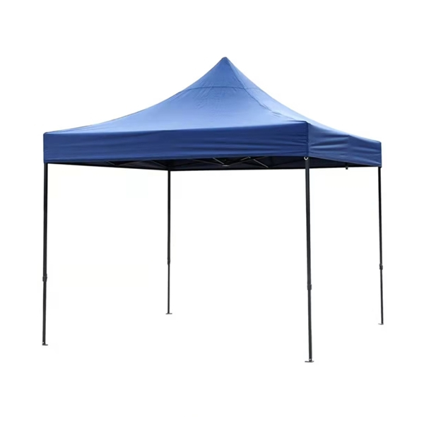 Cort pavilion pliabil, 3x3 m, cadru metal cu panza impermeabila pentru Curte, Gradina, Evenimente, Albastru [1]