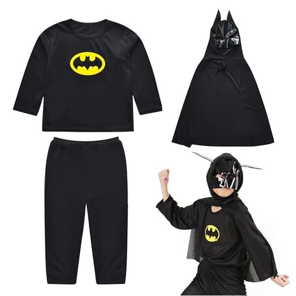 Costum Batman cu muschi si masca LED, carnaval, 5-7 ani, 110-120 cm [3]
