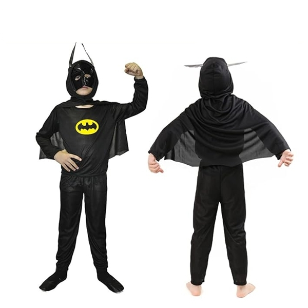 Costum Batman cu muschi si masca LED, carnaval, 7-9 ani, 120-130 cm [4]