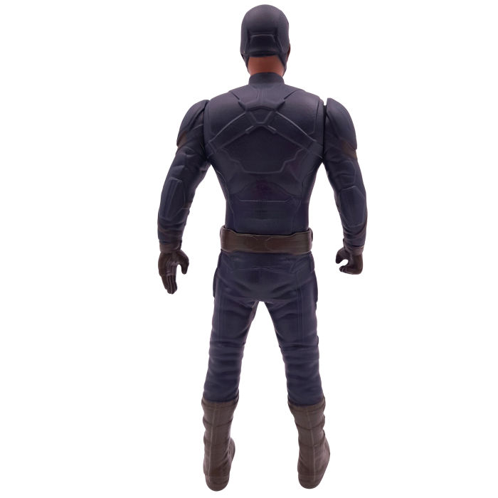 Costum Captain America pentru copii, First Avenger, poliester, albastru, figurina inclusa, 3-5 ani, 100-110 cm [7]