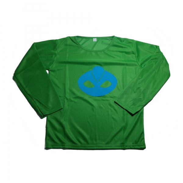 Costum Eroi in Pijamale, PJ Masks, pentru copii, Șopi Greg, verde, 3-5 ani, 100-110 cm [4]