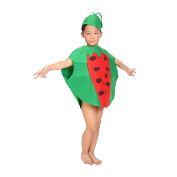 Set costume pentru copii Pepene si Para DEPOX®, verde/galben, marime universala [5]