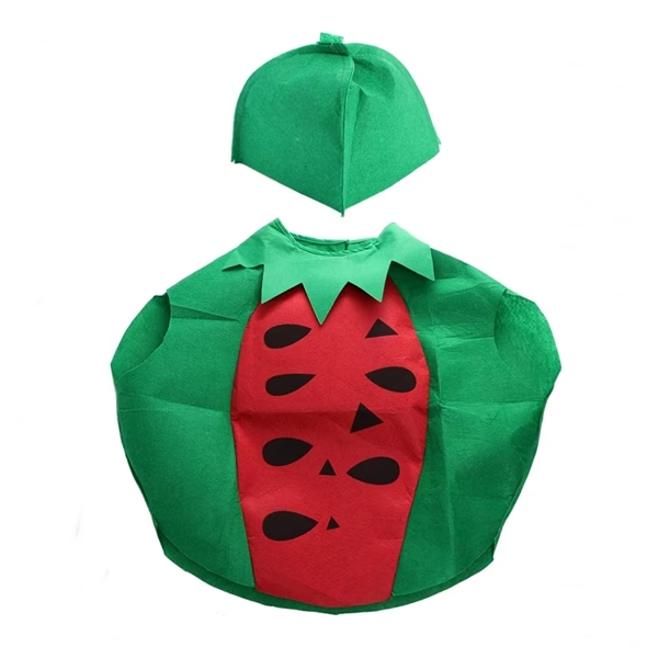 Set 2 costume pentru copii Pepene si Ardei, DEPOX®, verde/rosu, marime universala [6]