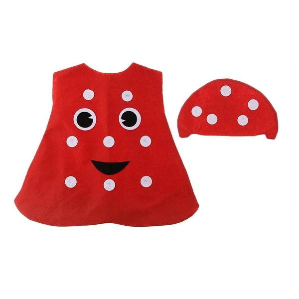 Set doua costum pentru copii Ciuperca si Morcov, DEPOX®, portocaliu/rosu, marime universala [3]