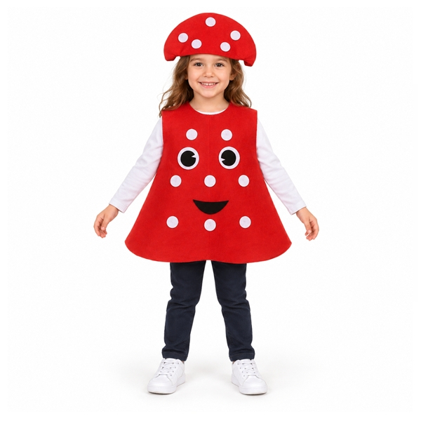 Set doua costum pentru copii Ciuperca si Morcov, DEPOX®, portocaliu/rosu, marime universala [2]