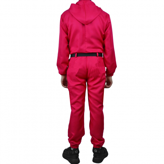 Costum pentru adulti, Jocul Calamarului, rosu, centura inclusa, marimea L [2]