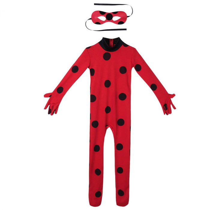 Costum pentru copii IdeallStore Buburuza Miraculoasa, tip combinezon, rosu, 120-130 cm, 7-9 ani [3]