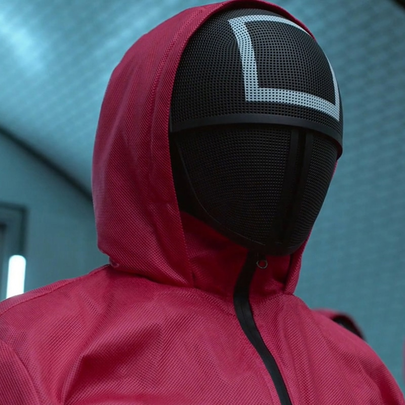 Costum pentru copii, Jocul Calamarului, varsta 7-9 ani, rosu, centura inclusa [7]