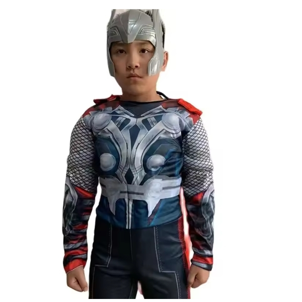 Costum Thor, Halloween, Carnaval, 7-9 ani, 120-130 cm [3]