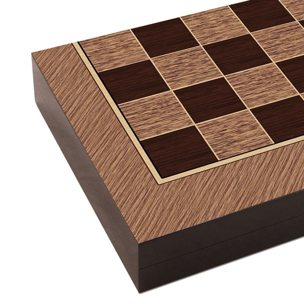 Cutie de table, MDF, rezistenta la zgarieturi, inchidere magnetica, 25 x 49 x 6 cm, maro/bej [2]