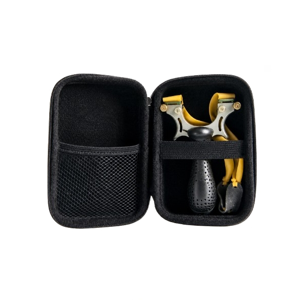 Cutie rigida pentru prastie, husa protectie, compacta, rezistenta la socuri, 16x11x4 cm, negru [6]