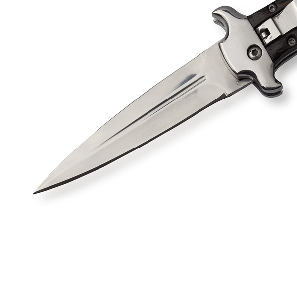 Cutit automat cu arc, otel inoxidabil, 21 cm, negru [2]