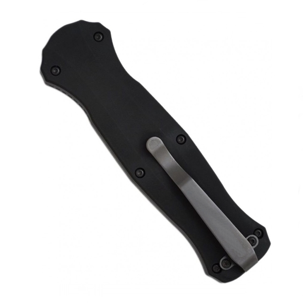 Cuțit automat cu spargator de sticla, IdeallStore®, lama otel, 23 cm, negru [3]