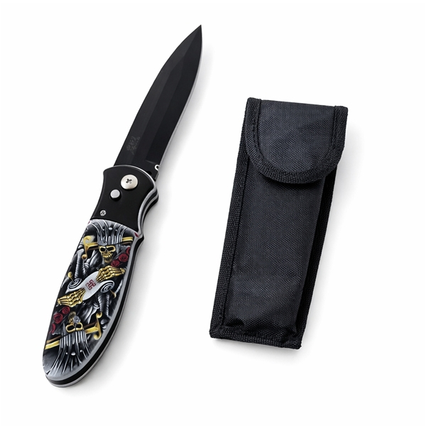 Cutit automat, DEPOX®, maner decorativ, 24 cm, multicolor [1]