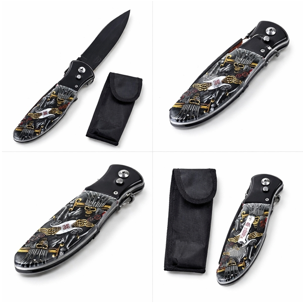 Cutit automat, DEPOX®, maner decorativ, 24 cm, multicolor [2]