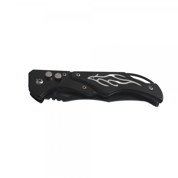 Briceag de vanatoare IdeallStore®, Fire Blade, flacari argintii [3]