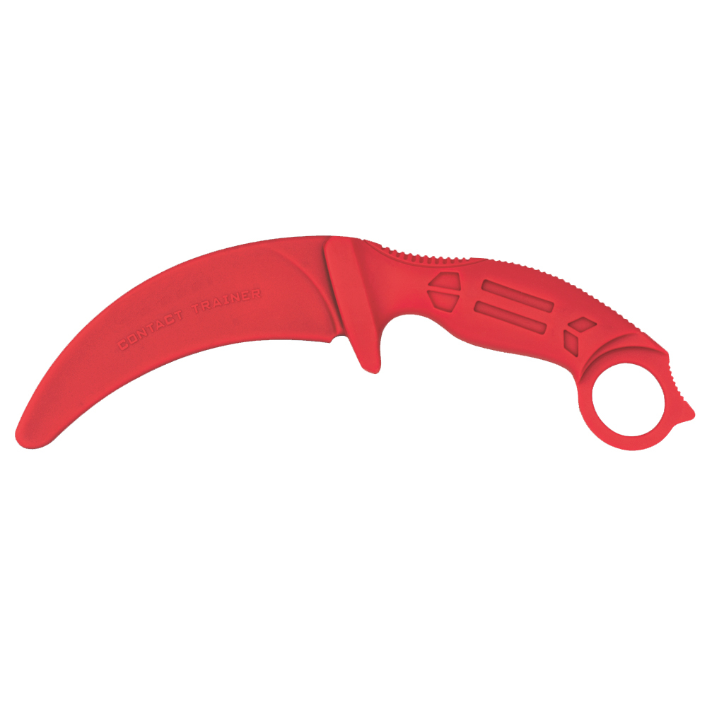 Cutit de antrenament, Tactical Pro, cauciuc, 23.5 cm, rosu, husa inclusa [2]