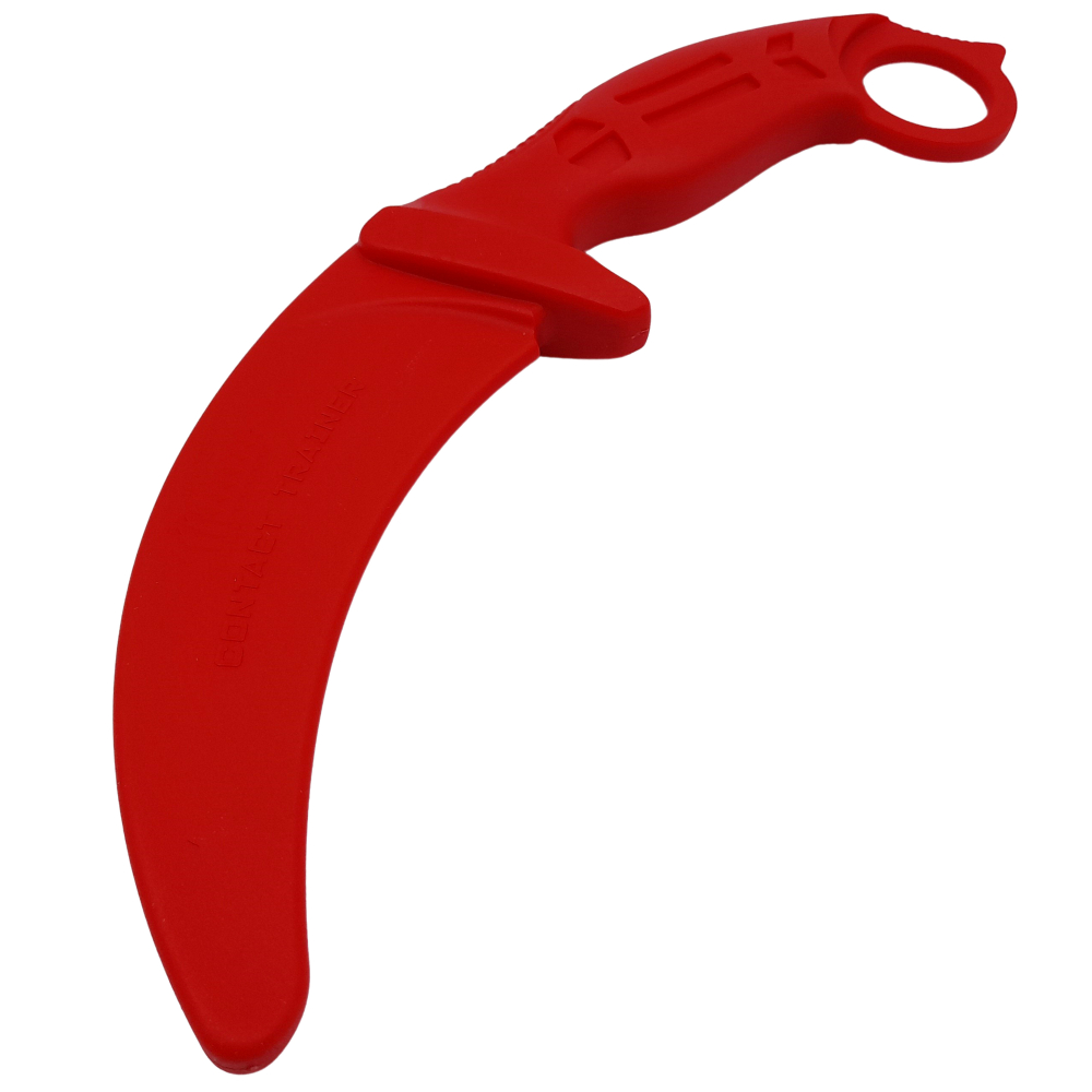 Cutit de antrenament, Tactical Pro, cauciuc, 23.5 cm, rosu, husa inclusa [3]