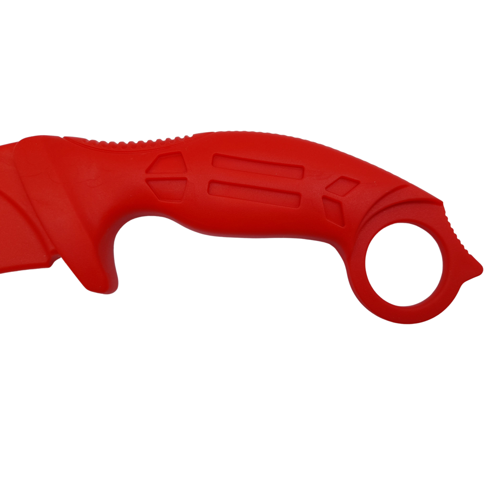 Cutit de antrenament, Tactical Pro, cauciuc, 23.5 cm, rosu, husa inclusa [4]