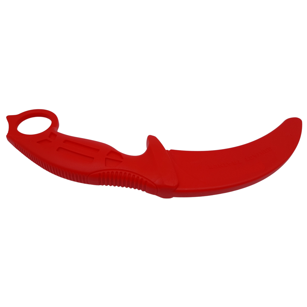 Cutit de antrenament, Tactical Pro, cauciuc, 23.5 cm, rosu, husa inclusa [7]