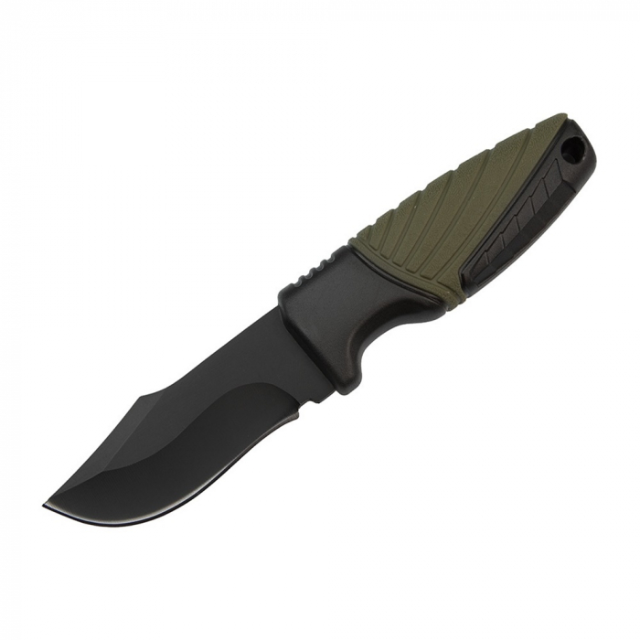 Cutit de drumetie IdeallStore®, Adventure Touring, otel inoxidabil, 16.5 cm, negru, teaca inclusa [2]