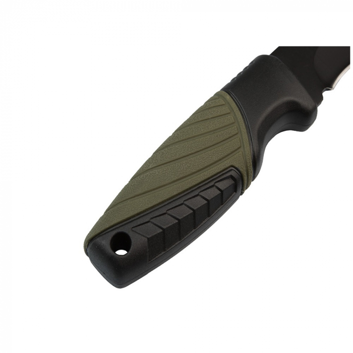 Cutit de drumetie IdeallStore®, Adventure Touring, otel inoxidabil, 16.5 cm, negru, teaca inclusa [11]