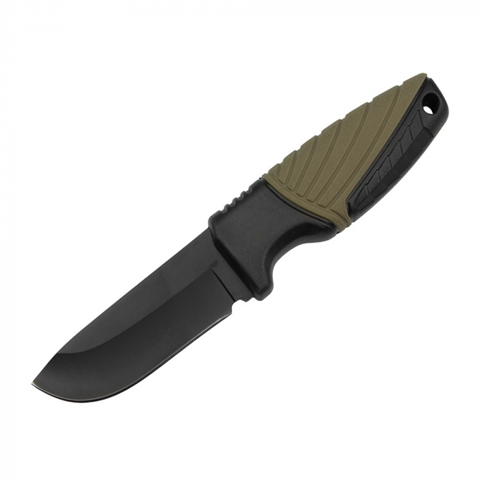 Cutit de vanatoare IdeallStore®, Adventure Touring, otel inoxidabil, 16.5 cm, negru, teaca inclusa [2]