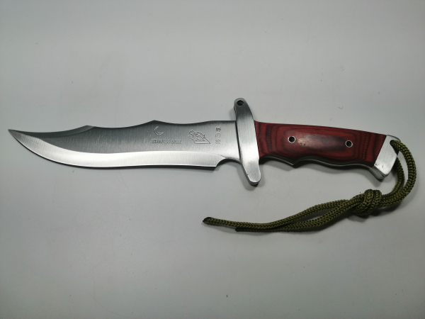 Cutit de vanatoare IdeallStore®, Steel Wolf, 31 cm, argintiu [2]