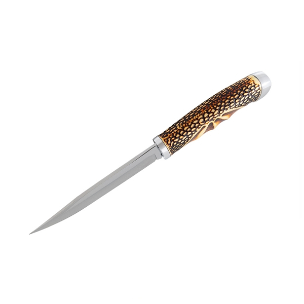 Cutit de vanatoare cu lama fixa DEPOX®, Oțel Inoxidabil ,Husă Cordura, Portocaliu/Negr, 27 cm [2]