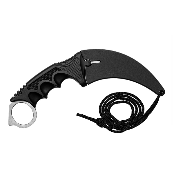 Cuțit karambit vanatoare DEPOX®, lamă fixă, oțel inoxidabil 420, gri, 19 cm [2]