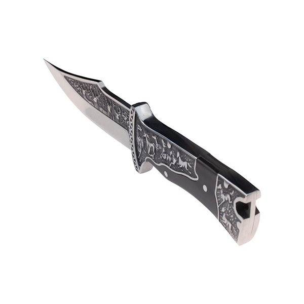 Cutit de vanatoare, design ornament vanatoare, 27.5 cm, negru [7]